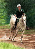 Arabian Equine art - Ralph Riding Endurance